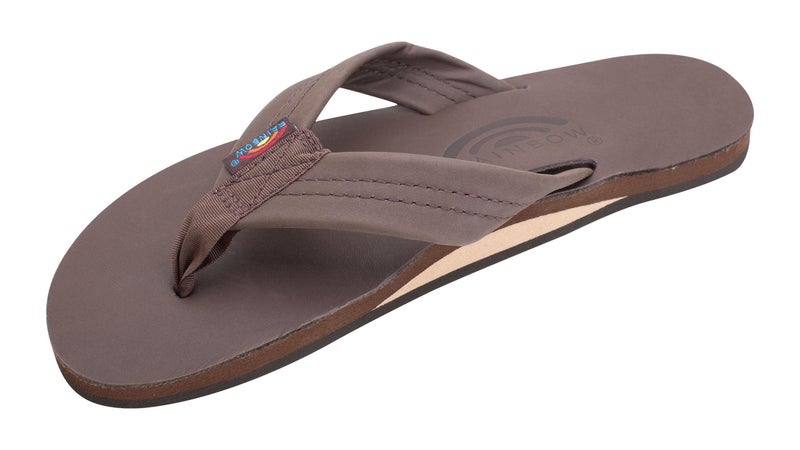 Rainbow Sandals Women's Single Layer Premier Leather Sandal, Mocha, Ladies Medium / 6.5-7.5 B(M) US - Image 1